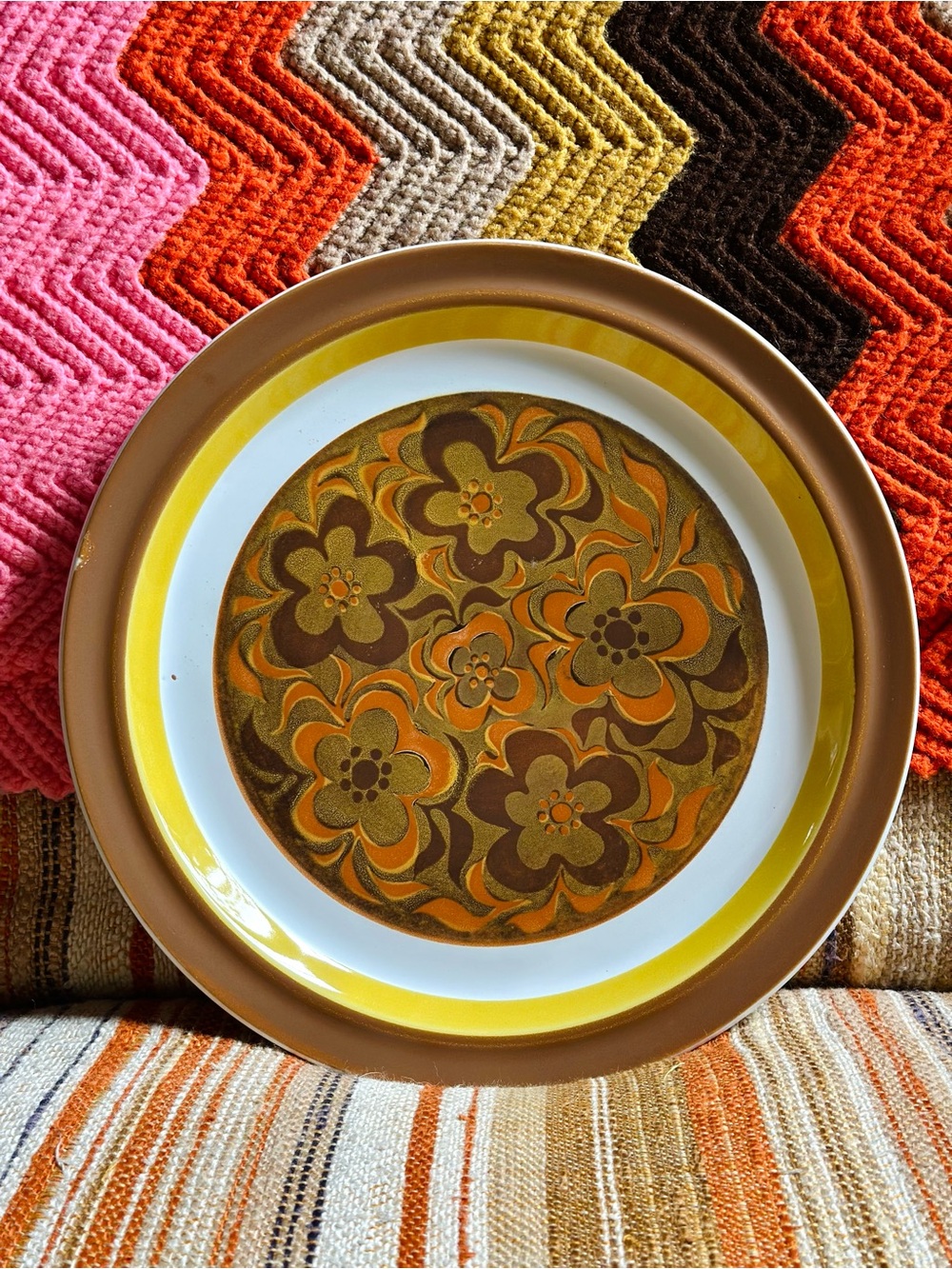Vintage Electra Stoneware Serving Plate